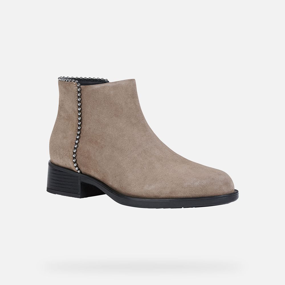 Geox Bayan Ankle Bot Koyu Bej Rengi - Resia - ZHS-719362